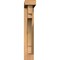 Ekena Millwork Merced Block Smooth Bracket w/ Offset Brace, Western Red Cedar, 3 1/2"W x 16"D x 20"H BKT0402X16X20MRC05SWR - alternate 2
